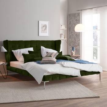 Jack & Alice Polsterbett Neo 140x200 cm Webstoff Antikgrün