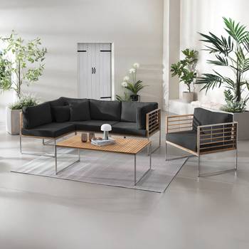 Loungeset TEAKLINE 6-teilig