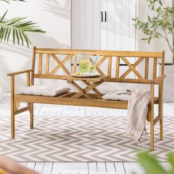 Tuinbank Joody met uitklapbare tafel