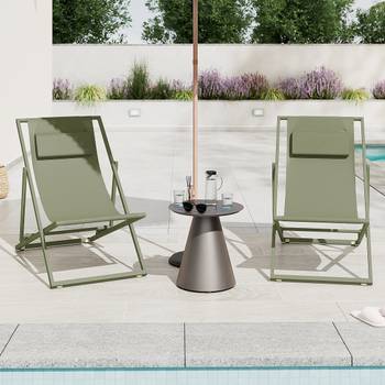 Liegestuhl Nivi 2er-Set