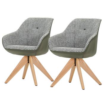 Chaise à accoudoirs pivotante LIBBO x2