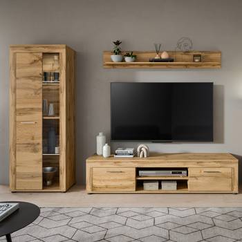 Wandmeubelset Danti 3-delig met vitrine