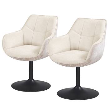 Chaise à accoudoirs pivotante GONORI x2