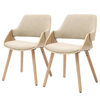 Set di 2 sedie imbottite RIFFLES