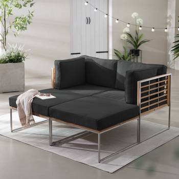 Loungeset TEAKLINE 4-teilig Kombi B