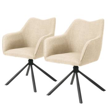 Set 2 sedie con braccioli Tenun