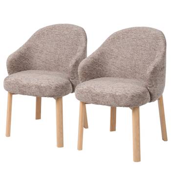 Set 2 sedie con braccioli Overe