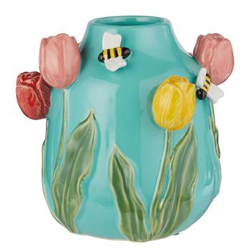 Vase SPRING Biene & Tulpe