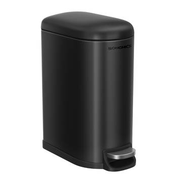 Poubelle De Salle De Bain Kleine Wolke One 3L - Rouge - Avec Pédale Et Seau Intérieur Amovible