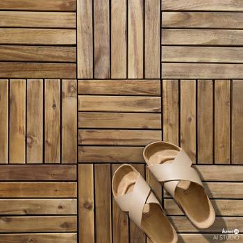 6er-Set Terrassenfliese Granyo 50x50 cm
