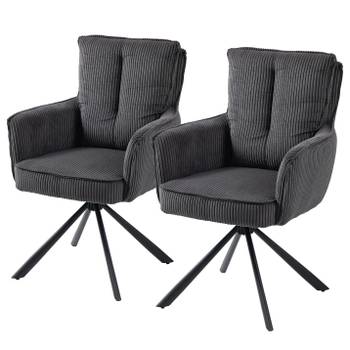 Drehbarer Armlehnenstuhl SALVIN 2er-Set