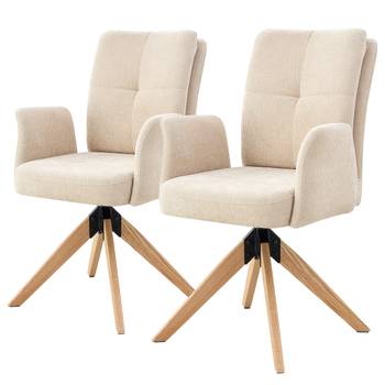 Drehbarer Armlehnenstuhl MULUT 2er-Set