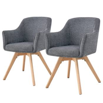 Chaise à accoudoirs pivotante VESHI x2