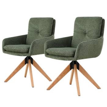 Chaise à accoudoirs pivotante LYUNG x2