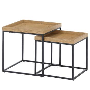 Furnierter Couchtisch Endana 2er-Set