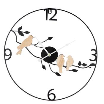 Orologio da parete Uccello su asta