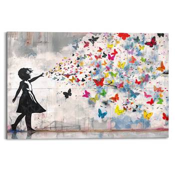 Wandbild Streetart-Schmetterlinge