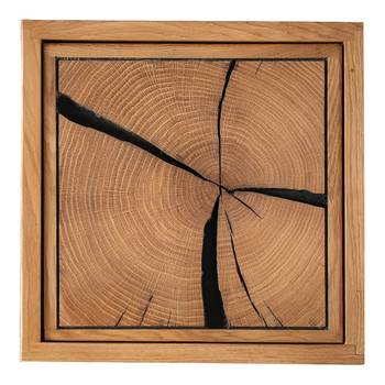 Massives Wandregal Allio mit Holztür