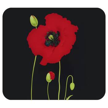 Herdabdeckplatte Mohn