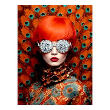 Quadro di vetro Bling Bling Lady