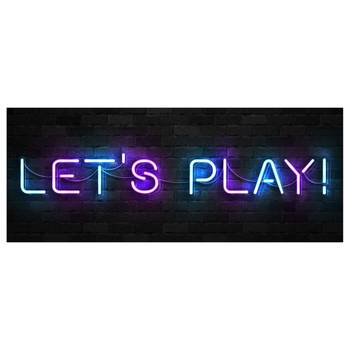 Tableau verre Neon Lets Play