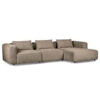 Ecksofa CUBEX 3-Sitzer mit Longchair