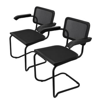 Armlehnenstuhl HOLM 2er-Set  Mesh