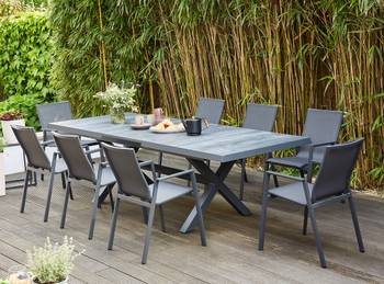 Gartenessgruppe Messina 9-teilig