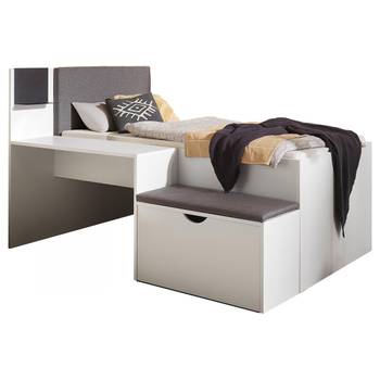 Einzelbett Dharia mit Tisch & Stauraum