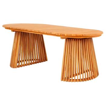 Table de jardin en bois massif Evoa