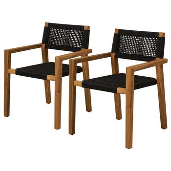 Lot de 2 chaises de jardin Dungin