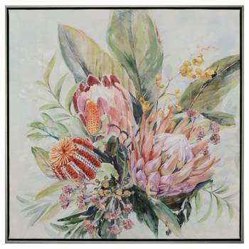 Canvas afbeelding Roze proteabloemen B