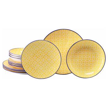 Tafelservice Mediterran Curry 12-teilig