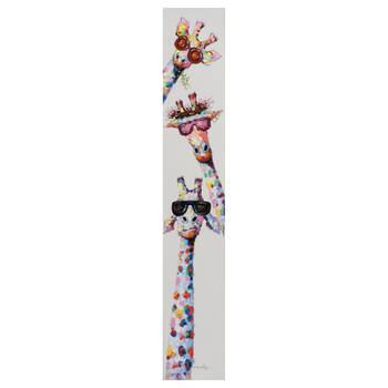 Leinwandbild Lustige Giraffen