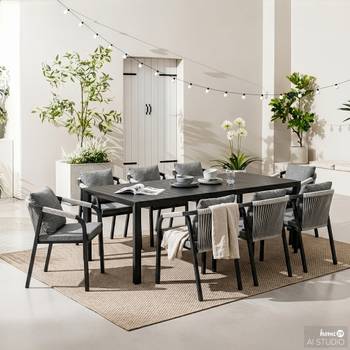 Gartenessgruppe Verdee 9-teilig