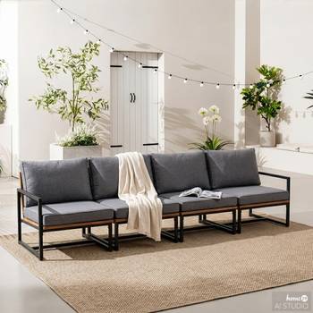 Loungegruppe LeRoy 4-teilig