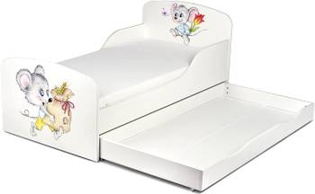 Moderne Lit Enfant Blanche Motif