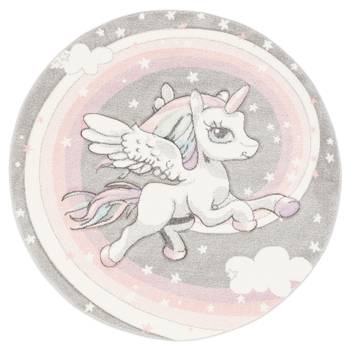 Kinder Teppich Maui Kids Einhorn Rund