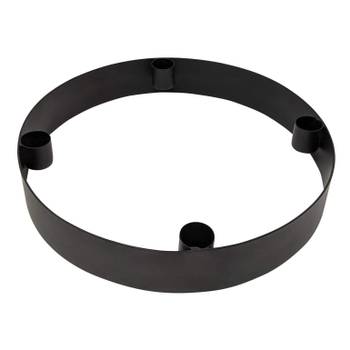 Adventskranz Onyx – Schwarz, Ø 25 cm