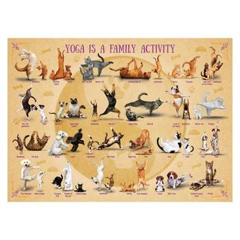 Puzzle Yoga ist eine Familienaktivität