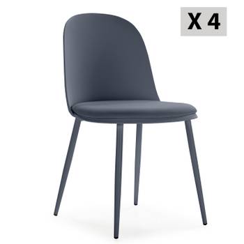 Pack 4 Stühle Kana blau