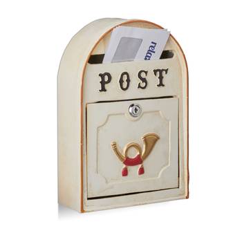Briefkasten antik mit Posthorn