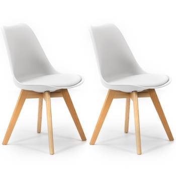 Lot de 2 Chaises Klara Blanc