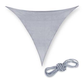 Voile d'ombrage triangulaire gris clair