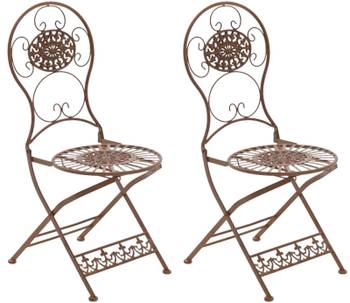 Chaises de jardin Mani Lot de 2