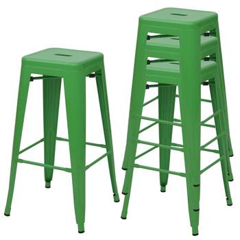 Tabouret de bar A73 métal (lot de 4)