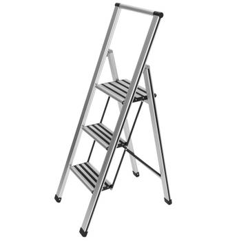 Aluminiumleiter, 3-stufig - weiß
