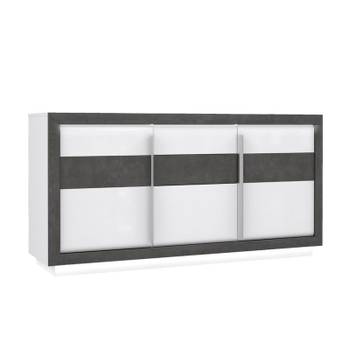 Buffet bahut 3portes 193cm lumière LED