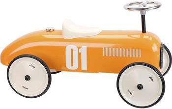 Orange Oldtimertransporter