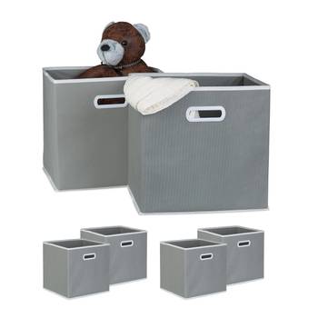 Boîte de rangement gris lot de 6